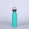 Copo de água para esportes ao ar livre, corrida, ciclismo, Amazon transfronteiriço, copo térmico de aço inoxidável com boca larga americana
