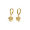 925 Brincos de Prata Agulha Amor Brincos de Fivela de Orelha Temperamento Brincos de Alto Sentido Temperamento Feminino Moda All-match Deusa Fã
