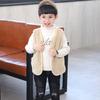 Nuevo Uniforme Escolar para Niños Primavera Otoño Invierno Chaleco Cálido Top para Niños y Niñas Chaleco Grueso Chaleco para Bebé