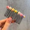 Peine para el pelo roto para niñas, bonito peine para el pelo roto con dibujos animados de verano, accesorio para el pelo roto