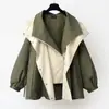 Cortavientos de Largo Medio Ceñido a la Cintura 2025 Nuevo Estilo Coreano Nueva Chaqueta Casual Popular de Primavera y Otoño para Mujer