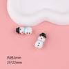 Serie Navideña Muñeco de Nieve Hombre de Jengibre Árbol de Navidad Esmalte Pintado a Mano Cuentas DIY Pulsera de Cuentas Material para Joyería Accesorios