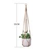 Bolsa de red para macetas de jardinería transfronteriza, bolsa de red tejida a mano para plantas verdes, cesta colgante, maceta colgante, bolsa de red de cuerda de cáñamo de algodón
