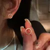 Nuevos Pendientes de Plata de Ley S925 con Cierre de Mariposa Moda Perla Venta Caliente Pendientes Hada Pequeños Frescos Sencillos Joyería de Temperamento