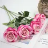Rosas de Terciopelo Simuladas, Flores Artificiales, Flores para Decoración de Bodas del Día de San Valentín, Cascada de Pared de Rosas al por Mayor