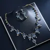 Rama de Joyería Transfronteriza Europea y Americana Conjunto de Collar y Pendientes de Perlas en Forma de Rama, Accesorios Vintage para Vestido de Banquete de Novia al por Mayor