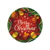 Campana Navideña Tema Copo de Nieve Vajilla Decoración Ambiente de Fiesta Vaso de Papel Servilleta Cuchillo Tenedor Cuchara Plato Desechable de Papel