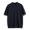 Camisa Polo de Manga Corta con Cuello Camisero para Hombre, Camiseta de Verano de Marca Moderna, Corte Ajustado Estilo Coreano, Cremallera a la Moda, Nuevo Top Versátil