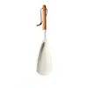 Cabo de Madeira de Acácia Branca Utensílios de Cozinha de Silicone Espátula Resistente a Altas Temperaturas Espátula de Cozinha Colher de Sopa Diária Raspador para Cozinha Colher para Panela Quente