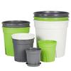 Vaso de Flores de Plástico Extra Grande e Alto, Vaso de Montanha Branco Verde Espesso, Controle de Raízes, Respirável, Vaso de Plantas Rosa Verde para Plantio, Atacado