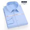 Camisas de Manga Larga para Hombre y Mujer 2026, Camisas de Bambú Elástico de Color Sólido No Planchar Transpirables para Viajar al Trabajo y Negocios