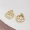 [Serie Oceánica] Colgante de Cola de Sirena Estrella de Amor Incrustada Colgante Hecho a Mano DIY Accesorios para Pulsera Collar