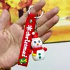 Nuevo Llavero Femenino Lindo Muñeco de Nieve Anciano Muñeca Colgante para Mochila Escolar Masculina Pareja Fábrica Colgante de Árbol de Navidad Dibujos Animados