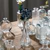 Mini Jarrón Vintage Nórdico para Arreglo Floral, Vidrio Estilo Ins con un Toque de Lujo, Hermoso Adorno, Flores Secas Europeas de Lujo Ligero