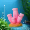 Mini Coral Artificial de Resina Aquário Tanque de Peixes Gradiente Colorido Oceano Criativo Micro-Paisagem Ornamento de Coral