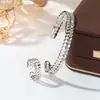 Moda Transfronteriza Europea y Americana Versátil Forma de Panal Incrustaciones de Circonita Lujo Ligero Nicho Anillo Abierto de Panal Set de Joyería para Mujer Venta al por Mayor