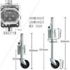 Rueda guía para remolque estadounidense, directa de fábrica, soporte de gato manual de 1200 libras, estabilizador, rueda de caballero, accesorios para RV
