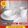 Tazón pequeño de melamina blanca, tazón para sopa, restaurante comercial, tazón redondo de plástico de porcelana de imitación, tazón para arroz, azucarero, venta al por mayor