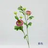 Flor Artificial de Seda con 5 Cabezas, Tallo Único, para Exhibición en Vestíbulo de Hotel, Decoración de Florero de Piso en Sala de Estar y Colocación en Vitrina de Ventana