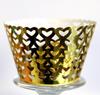 Exportación transfronteriza Amazon horneado decoración navideña borde hueco pastel vaso de papel rojo brillante amor papel soporte encaje