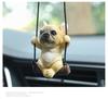 Colgante para coche de bulldog, colgante para coche de espejo retrovisor, colgante para coche con sentido avanzado, decoración para coche, joyería DIY pequeña y fresca