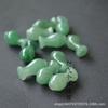 Vaso de Jade Dongling Verde e Jade Branco de Xinjiang 18*9.5mm Vaso Garrafa Ping An Brincos com Contas