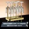 Copos de vinho de cristal lapidado tipo diamante de alta qualidade, conjunto de decantador de luxo leve para casa, taças de vinho, cálices