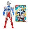 Brinquedos Autênticos de Plástico Macio do Ultraman, Figuras Articuladas para Crianças, Monstros Pequenos, Conjunto Completo de Figuras de Ação Colecionáveis, Presentes