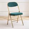 Silla Plegable, Silla con Respaldo para el Hogar, Silla de Oficina Sencilla, Silla para Capacitación/Dormitorio, Silla para Puesto de Comida, Taburete para Restaurante de Hot Pot