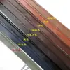 Accesorios DIY Inserción de Cuero PU Negro Envoltura Bolsa de Envoltura Ropa Sofá Cortina Tira Decorativa de Cuero Tela con Blanco