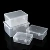 Caja Rectangular Transparente de Plástico Caja de Almacenamiento para Papelería Ferretería Equipo de Pesca Caja de Empaque para Joyería Documentos Caja de Almacenamiento Organizadora de Escritorio