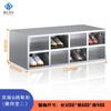 Gabinete de Zapatos de Acero Inoxidable de Fábrica Taller de Purificación Libre de Polvo Laboratorio Hospital Gabinete para Cambiar Zapatos Taburete para Zapatos Gabinete de Zapatos de una o Dos Caras con Puerta