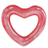 Anillo de Natación Nuevo Amor Transfronterizo de Comercio Exterior de Fábrica Anillo de Natación Inflable de PVC Espeso con Forma de Corazón para Adultos Venta al por Mayor