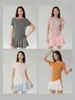 Camiseta de Verano 2026 para Mujer, Nueva, Ajustada, de Hombros Descubiertos, Elegante, de Manga Corta, Moderna, Versátil, Color Sólido