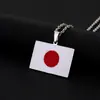 Collar Colgante Geométrico Japonés de Acero Inoxidable Transfronterizo para Hombres y Mujeres Moda Estilo Casual Joyería Personalizada con Goteo de Aceite Cadena para Suéter