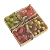 Caixa de Embalagem Transparente Descartável Caixa para Embalagem de Piquenique Caixa para Frutas Bandeja de Frutas Frescas de Madeira Caixa de Embalagem Grau Alimentício