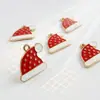 BA-21 Sombrero de Navidad Transfronterizo Colgante de Goteo de Aceite DIY Pulsera Collar Colgante Adorno Llavero Aretes