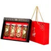 Caja de regalo de Año Nuevo Festival de Primavera cuatro botellas de seis botellas tres botellas de Panax ginseng polvo de Panax ginseng Dendrobium productos secos embalaje caja vacía