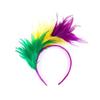 2025 Carnaval de Mardi Gras Festa de Carnaval Brasileira Festa de Carnaval de Halloween Conjunto de Laço de Cabelo Tricolor Gravata Borboleta