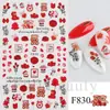 Pegatinas Transfronterizas para Uñas Nuevas Corazón Romántico del Día de San Valentín Rosa Rojo Tamaño Corazón Corazón Melocotón Pegatinas Adhesivas para Uñas