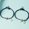 Ágata Azul Neblina Lichi Calcedonia Congelada Hebilla de Seguridad Pulsera Súper Hidratante Cuerda Tejida para la Mano Regalo Mejor Amigo de Pareja