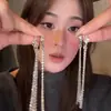 Brincos de Orelha para Mulheres Sem Piercings, Presilhas de Orelha Longas com Franjas, Brincos de Design de Nicho de Luxo Leve, Acessórios de Orelha de Alta Qualidade e Elegantes