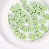 Ins cuentas de corazón repujado de colores con orificio recto de doble cara electrochapadas accesorios de materiales para pulsera collar joyería cuentas sueltas
