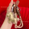 Acessórios de Chaveiro Princesa Dourada do Ano do Cavalo Ouro Puro 999 Fique Rico Instantaneamente Pingente de Bolsa Venda por Atacado em Estoque