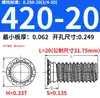 Tuercas Remachables de Acero al Carbono Acero Inoxidable Imperial FHS-440/632/832/024/032/0420/0518-