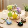 Cartera de monedas floral fresca estilo coreano Huayang, cordón para teléfono móvil, bolso de mano de color contrastante, linda bolsa de almacenamiento para auriculares