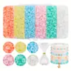 Venda Quente Transfronteiriça Kit DIY de Argila Macia 6 Compartimentos Contas de Letra Contas de Arroz Contas Espaçadoras Fio Elástico Caixa de Materiais Conjunto