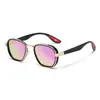 Óculos de Sol Novo Estilo Moda Tendência Personalidade Nicho Metal Óculos de Sol Proteção UV Estilo Transfronteiriço Europeu e Americano Comércio Exterior Atacado