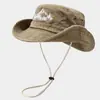 Nuevo Sombrero para el Sol de Exterior para Mujer, Moderno, Selva, Senderismo, Pesca, Parasol, Sombrero de Senderismo, Sombrero para el Sol Bordado para Hombre