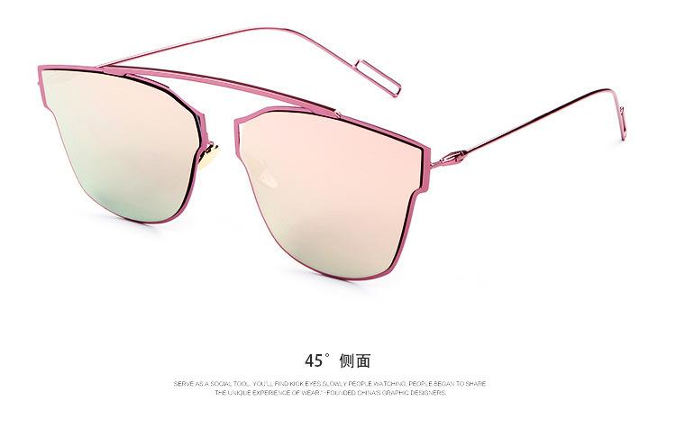 新款 时尚复古太阳眼镜 男女士经典款太阳镜驾驶眼镜 金属墨镜